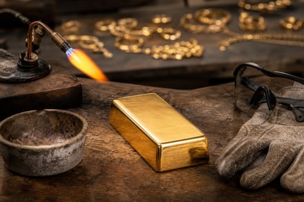What is the melting point of gold?