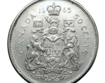 1959 Canada Queen Elizabeth II Silver Coin