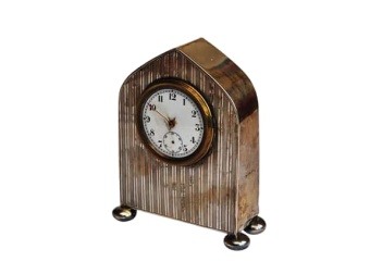 Silver Mantel Clocks