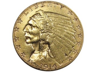 Gold Quarter Coin