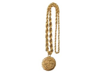 Vintage Gold Medallion