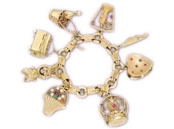 Gold Charm Bracelet