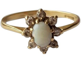 Opal Engagement Ring