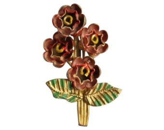 Art Deco Floral Brooch