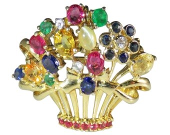 Art Deco Diamond Brooch