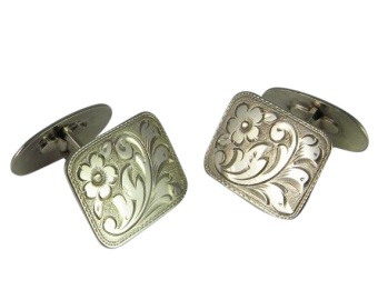Art Deco Silver Cufflinks