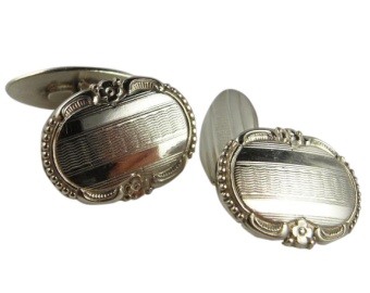 Silver Gatsby Cufflinks