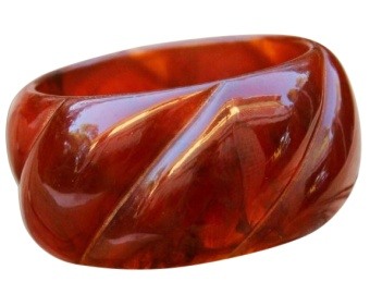Rope Twist Bakelite Bangle