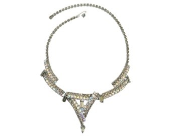 Black Ice Crystal Necklace