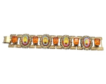 Iridescent Amber Bracelet