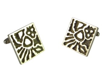 Retro Silver Cufflinks