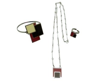 Schmuckset Armreif Collier Ring