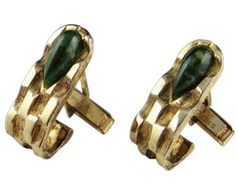 Agate Cabachon Cufflinks