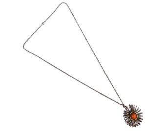 Coral Pendant Necklace