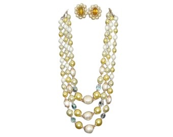 Japanese Pearl Jewellery Set