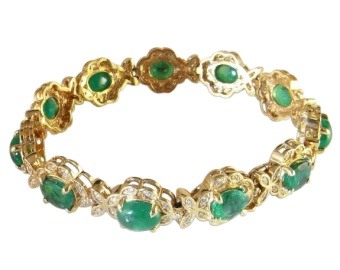 Emerald & Diamond Bracelet