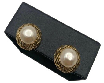 Chanel Pearl Earrings