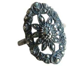 Art Nouveau Marcasite Ring