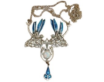 Art Nouveau Opal Necklace