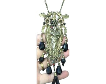 Art Nouveau Angel Necklace