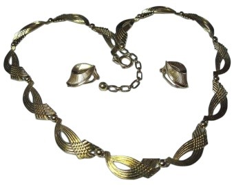 9ct Gold Art Nouveau Jewellery Set