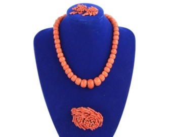 Coral Jewellery Set