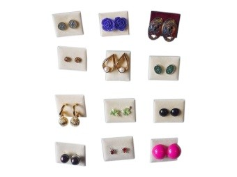Lucite Stud Earrings