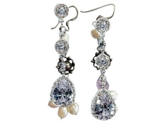 Amethyst & Pearl Drop