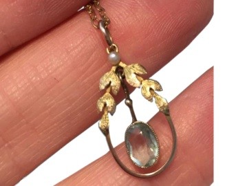 9ct Gold Edwardian Pearl Necklace