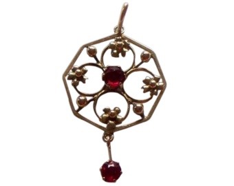 9ct Gold Edwardian Pendant