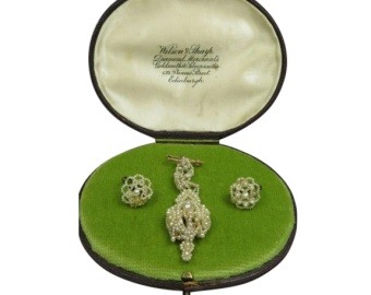 Georgian Pearl Earrings & Pendant