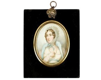 Georgian Portrait Pendant Brooch