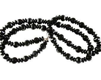 Jet Glass Necklace