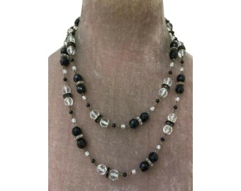 French Jet Mourning Necklace