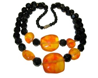 Amber & Jet Choker