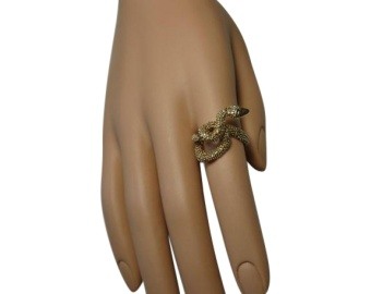 14ct Gold Retro Snake Ring
