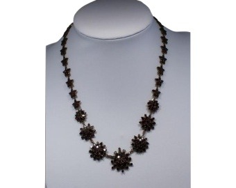 Bohemian Garnet Star Necklace
