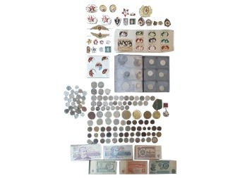 Medals, Paper and Coins