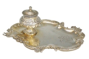 Silver Inkwell