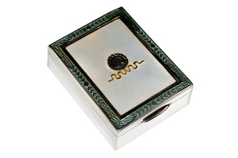 Silver Enamel Box