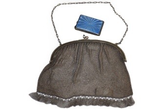 Silver Mesh Bag