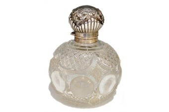 Silver Topped Sent Bottle