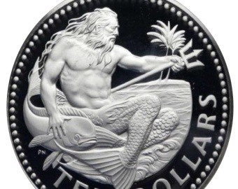 1973 Barbados Caribbean Silver Coin