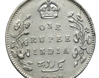 1909 King Edward II Silver Coin