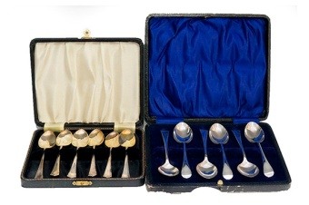 Cased Silver Teaspoons