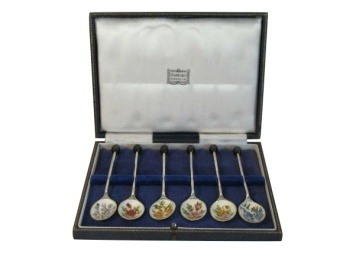 Hallmarked Silver Coffee Bean Spoon