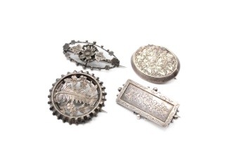 Silver Brooches