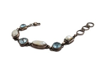 Stone Set Silver Bracelets