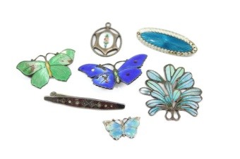 Silver Enamel Jewellery