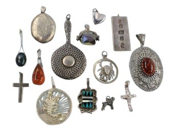 Silver Pendant Drops
